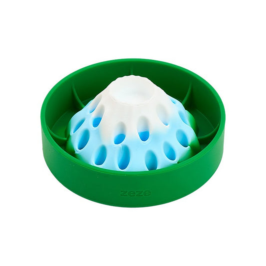 ZEZE Volcano & Iceberg Slow Feeder - Iceberg Island (6.3 in)